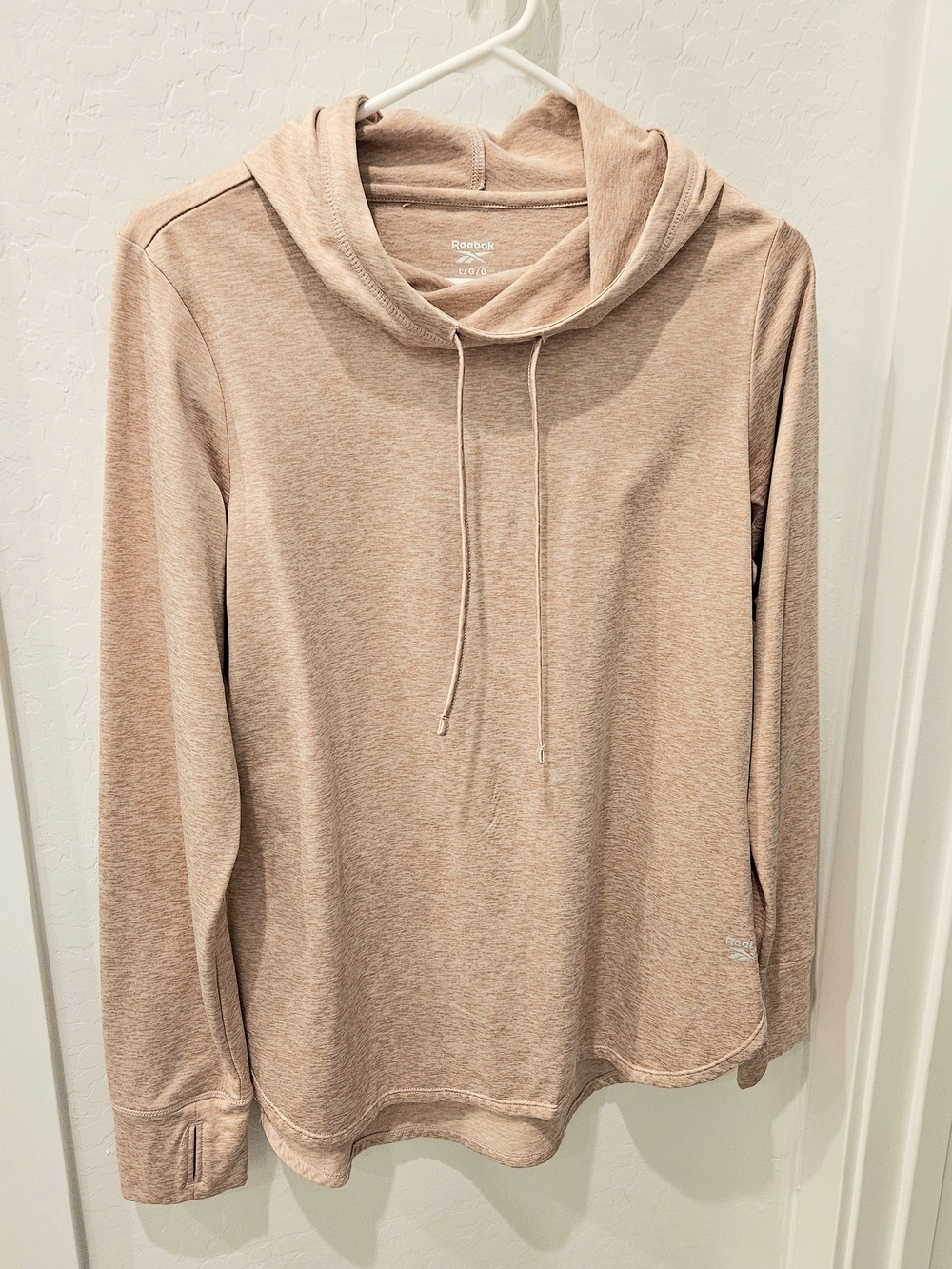 Reebok Women's Dusty Rose Cowl Neck Pullover